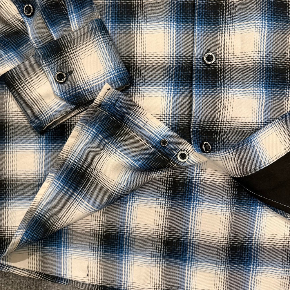 Dixxon Flannel Co West Coast Customs Plaid Button Up Mens 4X  Biker - Picture 10 of 16